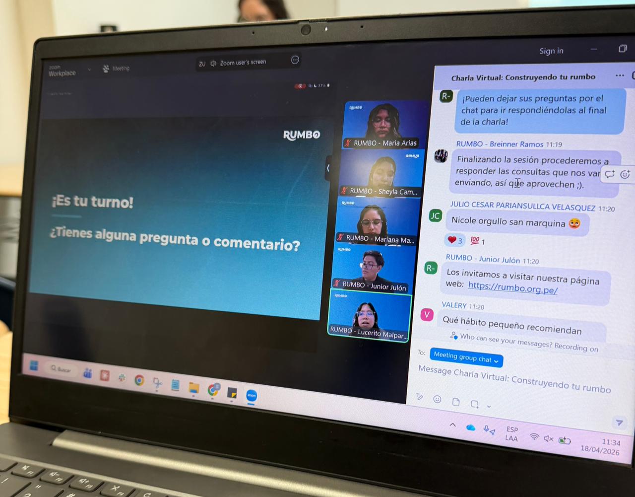 Charla Construyendo tu Rumbo
